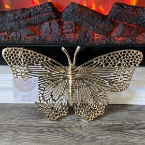NWT large Gold Butterfly